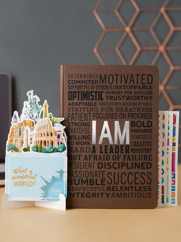Doodle | Productivity Pro | A5 Planner Ruled 288 Pages(Brown)