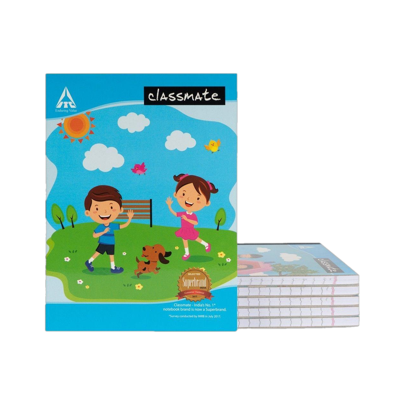 Classmate Notebook Regular Notebook Single Line 172 Pages(Multicolor, Pack of 6)