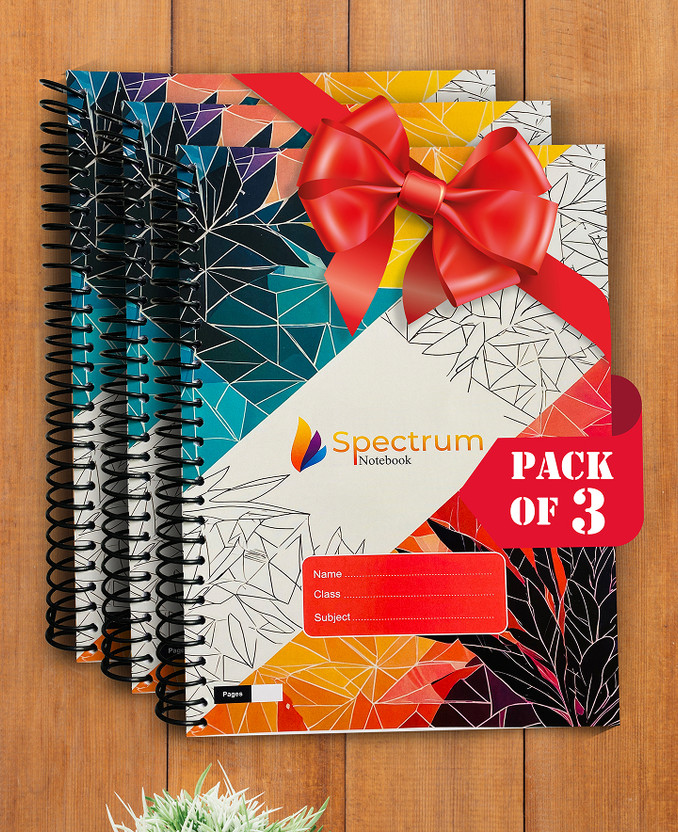 GARGANDASSOCI Handmade A4 Notebook Single Rule 140 Pages(Multicolor, Pack of 3)