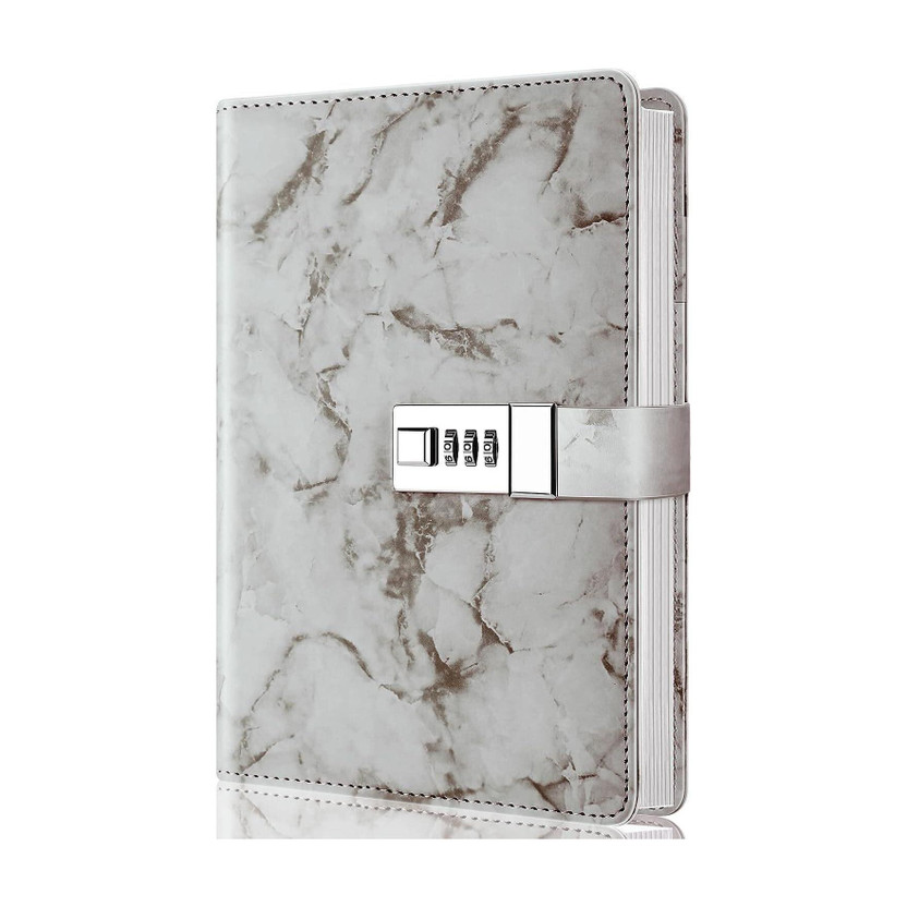 XAMILE NEW A5 Diary White 192 Pages(Brown, Gray)