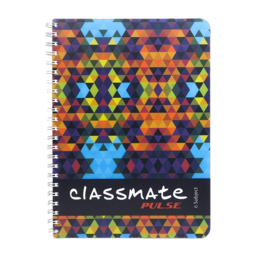 Classmate Pulse A4 Notebook Unruled 300 Pages(Multicolor)