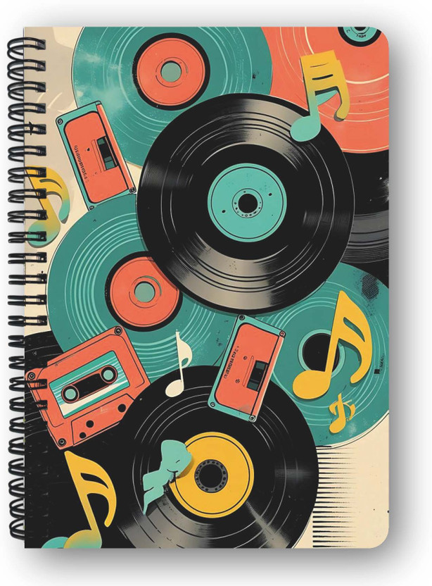 LIFE FIT Diary A5 Notebook Unruled 144 Pages(Mulitcolour)