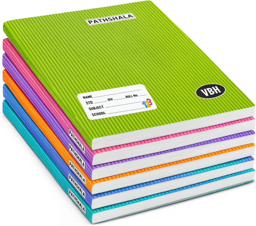 Vbh Pathshala Hindi Notebook for School & College Students | copy | Regular Notebook Ruled | 60 GSM Premium Quality Paper 144 Pages(Multicolor, Pack of 6)