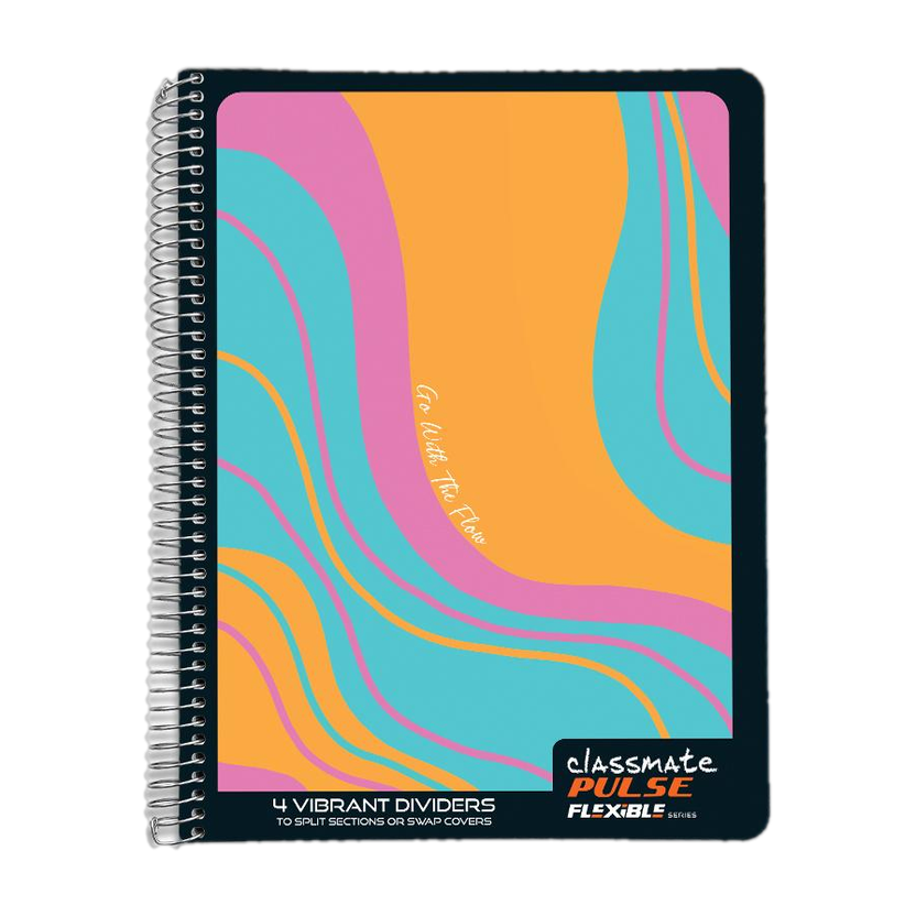 Classmate premium Pulse A4 Notebook Unruled 300 Pages(Multicolor)