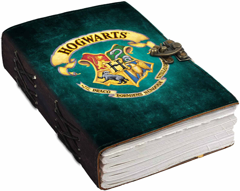 Warner Bros. HARRY POTTER Theme Lion Leather Diary A5 Journal Unruled 200 Pages(Multicolor-1)