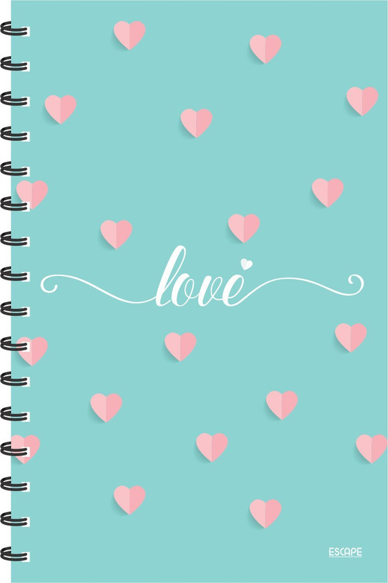 ESCAPER ESCAPER Love with Hearts Light Green (RULED) Diary, Notebook, Notepad A5 Diary Ruled 160 Pages(Multicolor) - Flipkart Deal