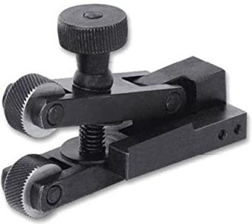 SAMENX Mini V-Clamp Adjustable force Spring action Knurling Tool for Lathe Machine Die Handle(80 cm)