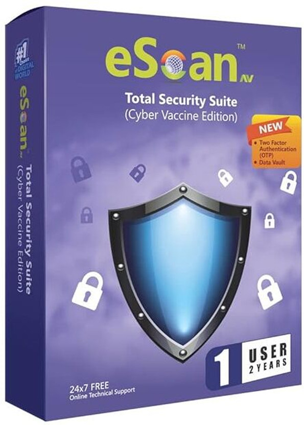 escanav 1 PC 2 Years Total Security Compatible with Windows (Email Delivery - No CD)(Standard Edition)