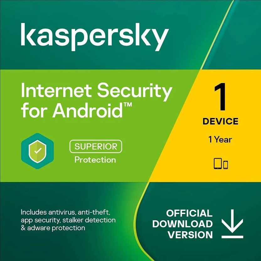 Kaspersky Kaspersky 2026 1 PC 1 Year Mobile Security Compatible with Android (Email Delivery - No CD)(Standard Edition) - Flipkart Deal