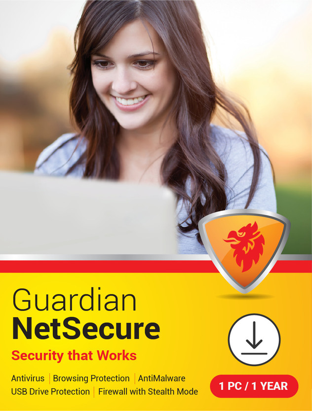 Guardian 1 PC 1 Year Anti-virus Compatible with Windows (Email Delivery - No CD)(Standard Edition)