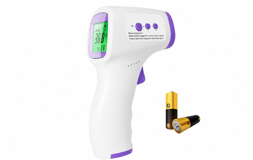 HEALBIRD Infrared Digital Thermometer For Fever, Non-Contact Laser Infrared Thermometer Temperature Gun [Battery Included] Thermometer(White)