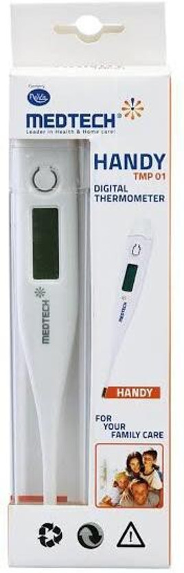 Medtech Thermometer Thermometer TMP- 01 Thermometer(White)