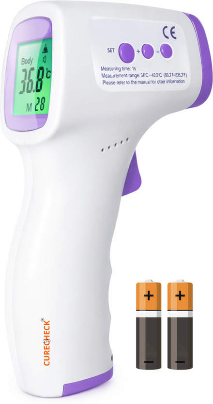 curecheck AD801002 Digital Infrared Thermometer For Fever Thermometer(White)