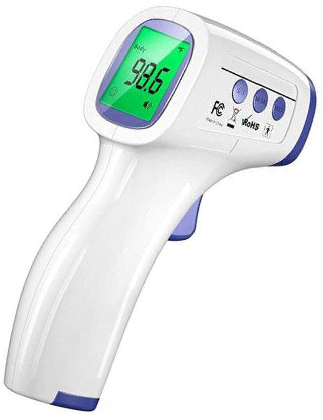 colorsole Infrared Digital Thermometer With Safety Certified Build Resolution Infrared Thermometer Multi-Purpose Wide Range Non-Contact Thermometer Thermometer(White)