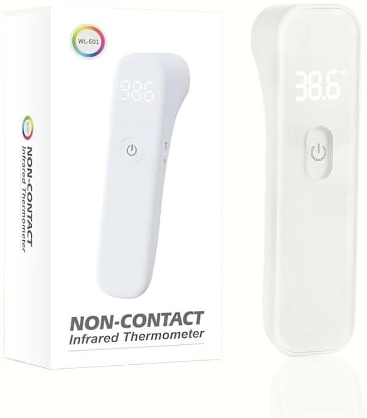 MCP WL-601 Non Contact Infrared Forehead Thermal Scanner Fever Check Machine for Kids, Adults, and Baby Support with Digital Instant Read Thermometer(White)