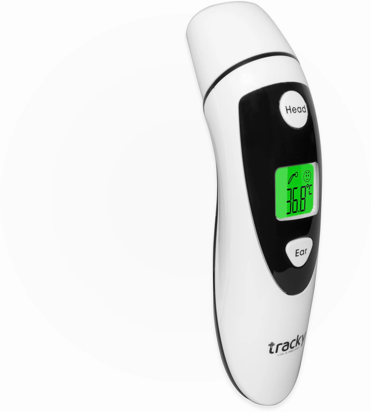 Tracky Smart Infrared Thermometer for Adults and Kids Thermometer(White)