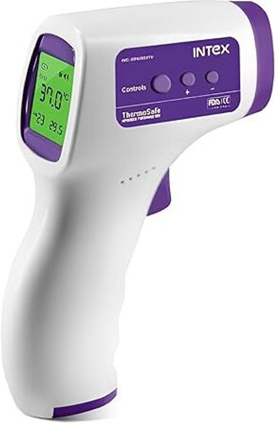 MCP Intex Non Contact Digital Thermometer C and F Thermal Scanner Adults and Kids Fever Measurement Thermometer(White, Purple)