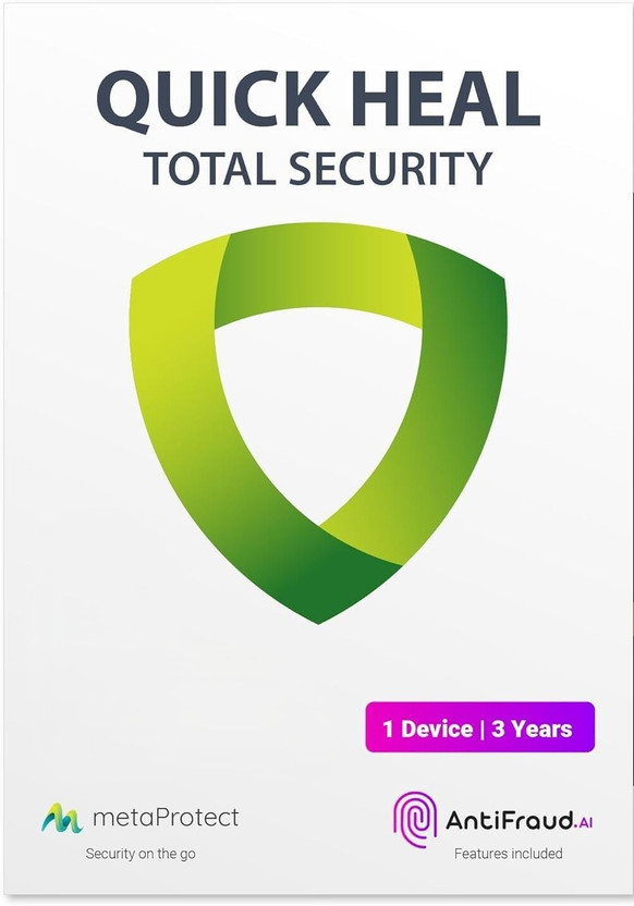 QUICKHEAL Quick Heal Total Security 1 User 3 Year | Latest Version | For Windows PC Laptop | Original Key(3 YEAR)