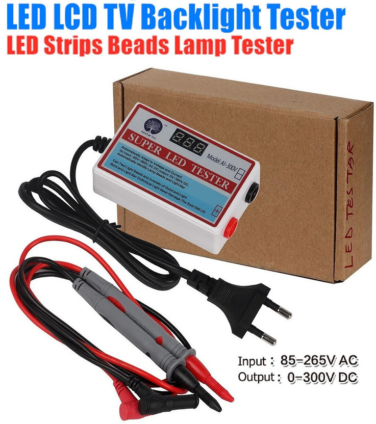 BALRAMA Super LED Tester AI-300V LED TV Beads LED Strips LED Beads Detect Repair Tools 5 A Step Dimmer(White)