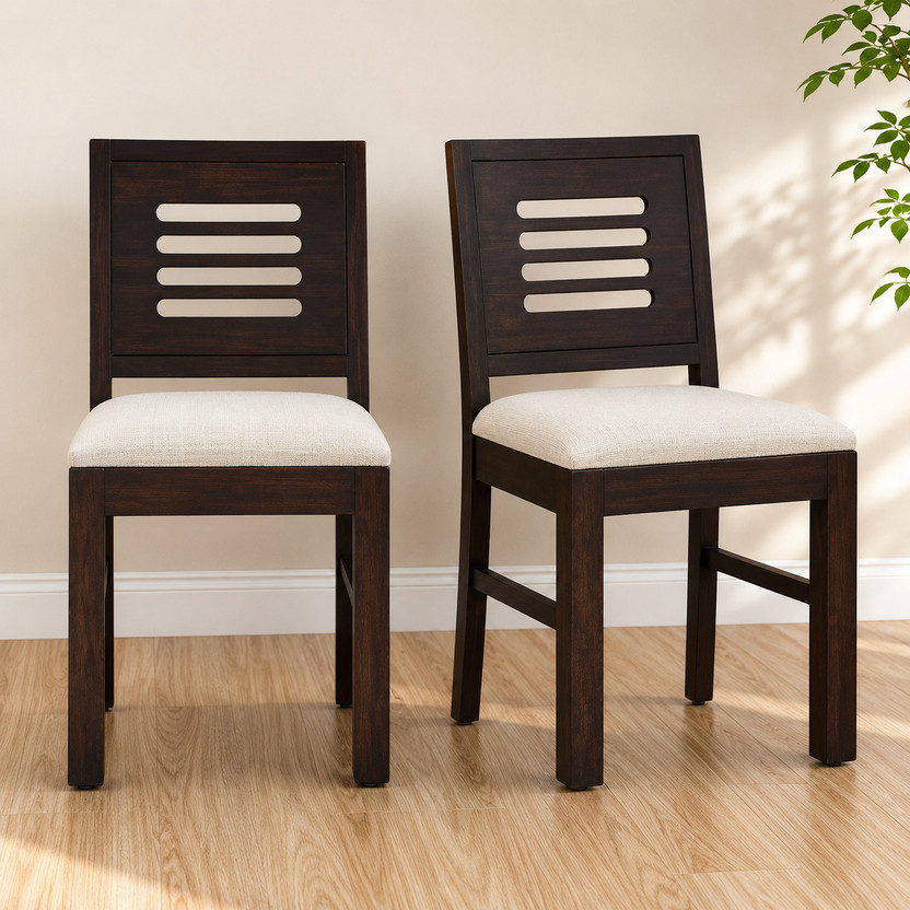 Kendalwood Furniture Solid Wood Dining Chair(Set of 2, Finish Color - Warm Chestnut Finish)