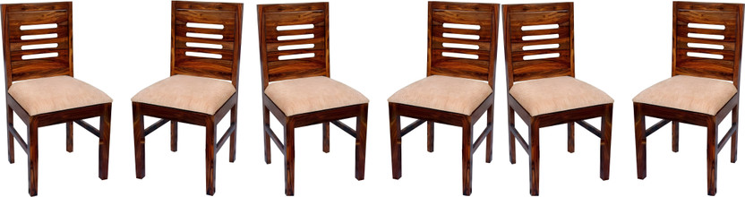 MAA LAXMI Solid Wood Dining Chair(Set of 6, Finish Color - Brown)