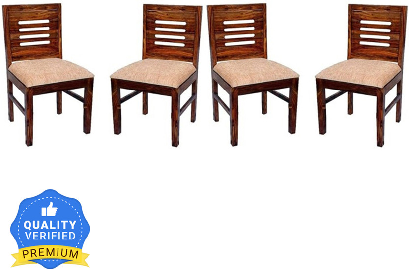 MAA LAXMI Solid Wood Dining Chair(Set of 4, Finish Color - Brown)
