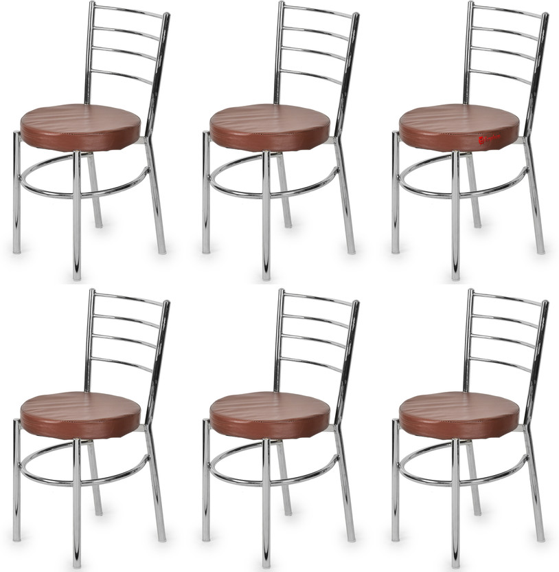 GOYALSON GOYALSON Dining chair for home office restaurants hotels Metal Dining Chair(Set of 6, Finish Color - brown) - Flipkart Deal