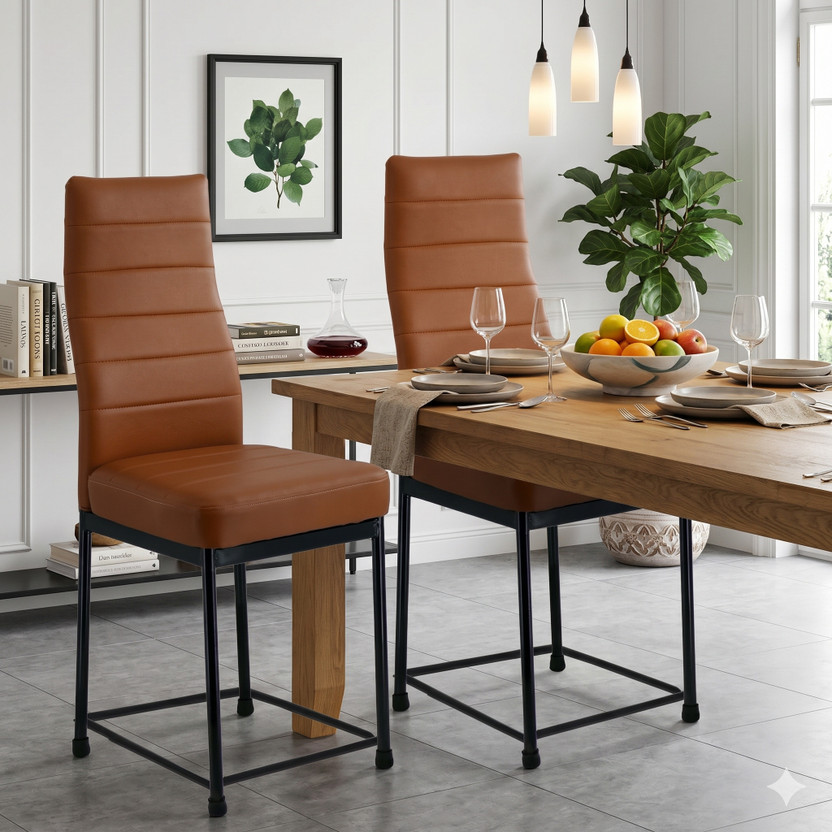 zidle Foam Dining Chair(Set of 2, Finish Color - Premium Synthetic Leather)