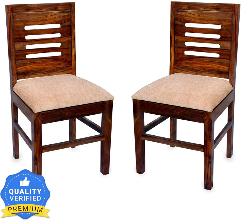 MAA LAXMI Solid Sheesham Wood Set Of Two Dining Chairs For Dining Room | Solid Wood Dining Chair(Set of 2, Finish Color - Brown)