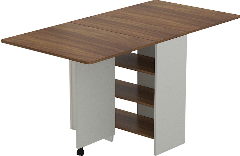 Wood You Engineered Wood 4 Seater Dining Table(Finish Color - Lyon Teak, Knock Down)
