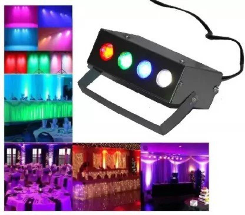 paliwalcreation Mini Laser/Disco Light With 4 LED RGBW Stage Light For