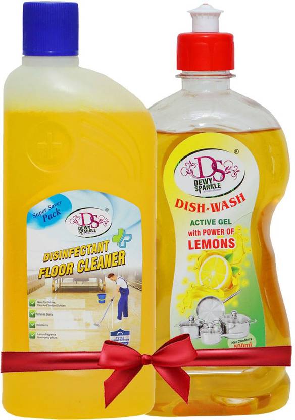 Dewy Sparkle Disinfectant Floor Cleaner Liquid & Dishwash Active Gel