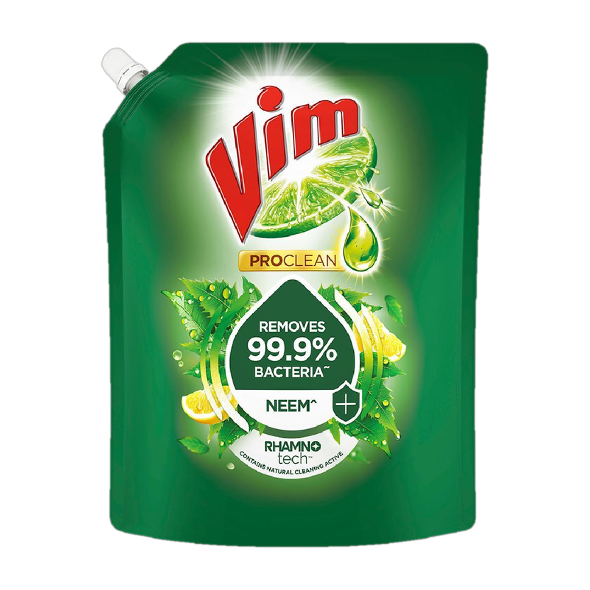 Vim Proclean Neem liquid Pouch Dish Cleaning Gel(Neem, 1.7 L)