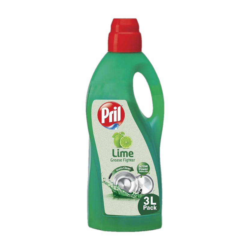 Pril Dishwashing Liquid Lime Dish Cleaning Gel(Lime, 3 L)