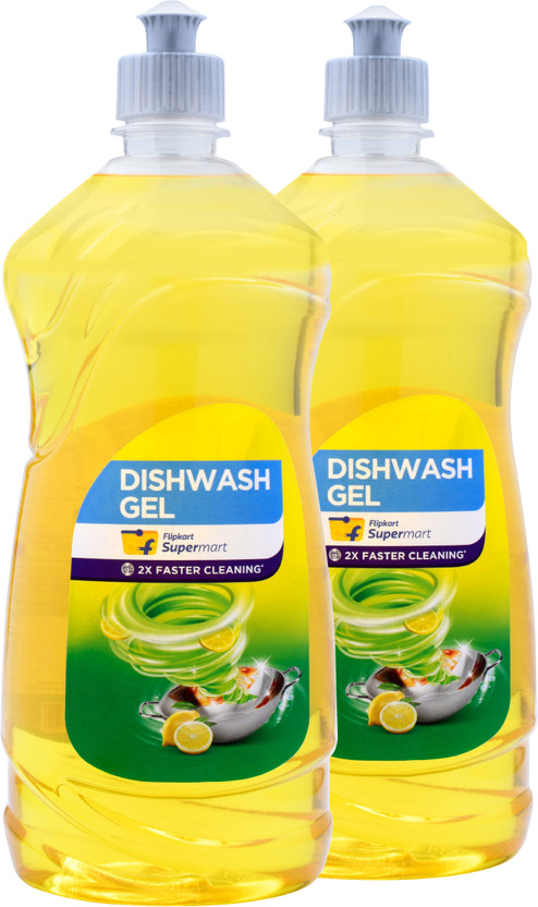 Flipkart Supermart Lemon Dish Cleaning Gel(Lemon, 2 x 750 ml)