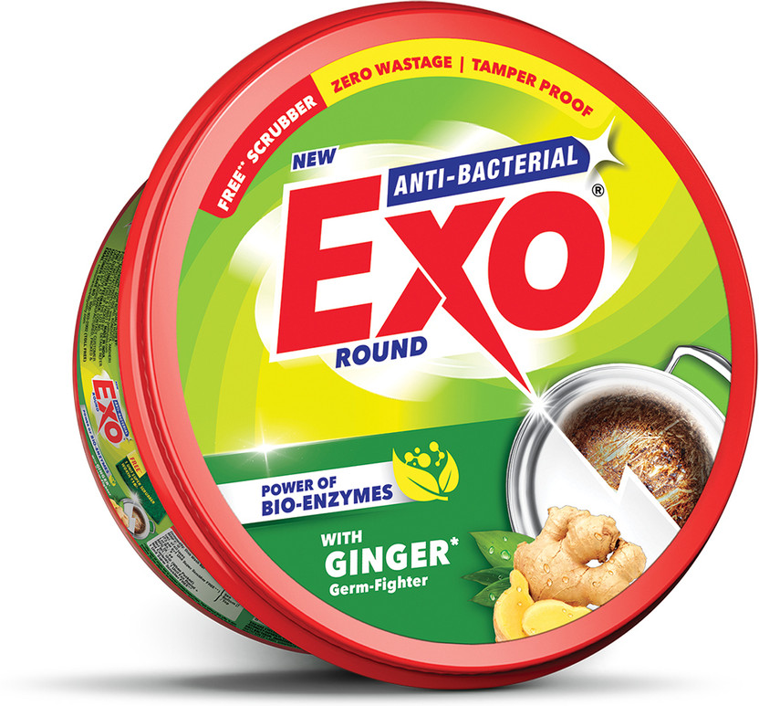 Exo Anti-Bacterial Round with Bio-Enzyme Ginger Dishwash Bar(700 g)