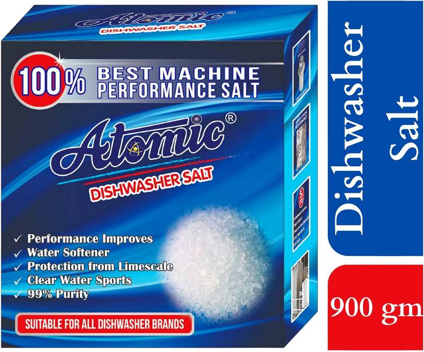 ATOMIC Salt For Dishwasher 900 gm | Softens Hard Water Dishwashing Detergent(900 g)