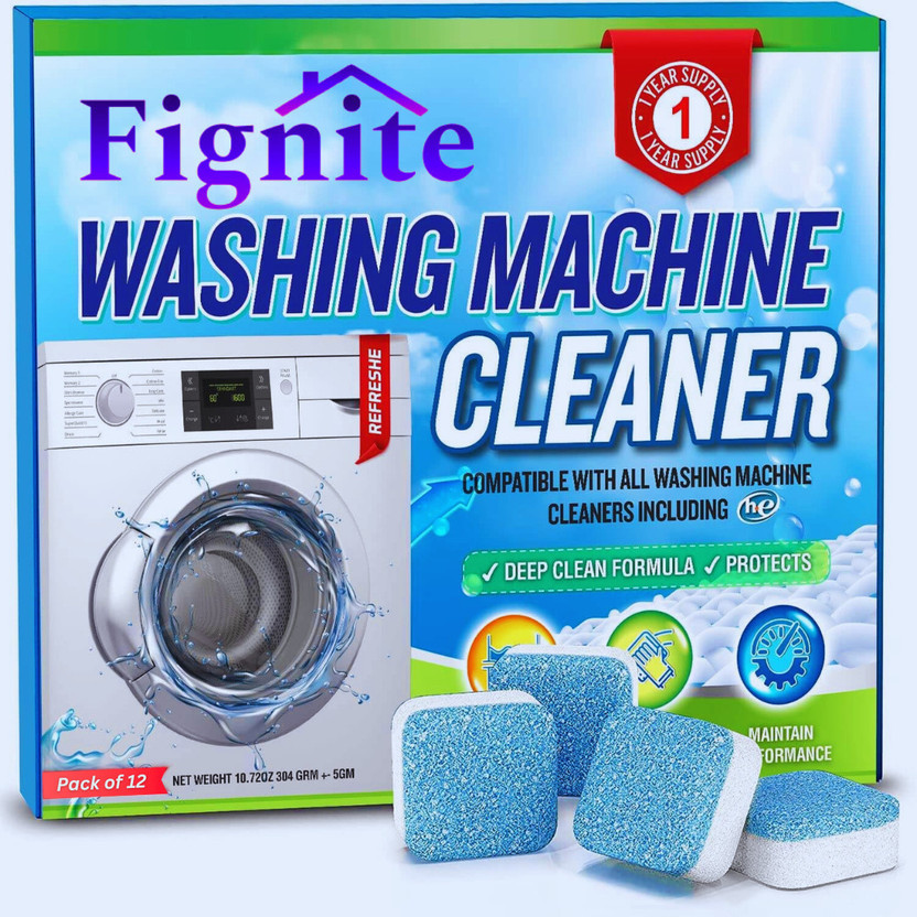 Fignite Eco-Friendly Washing Machine Drum-Tub Ultimate Cleaning Dishwashing Detergent(12 Tablet)