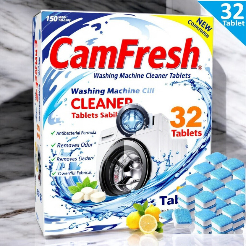 camfresh Washing Machine Drum Cleaner 32 Tablet Hygienic Dishwashing Detergent(32 Tablet)