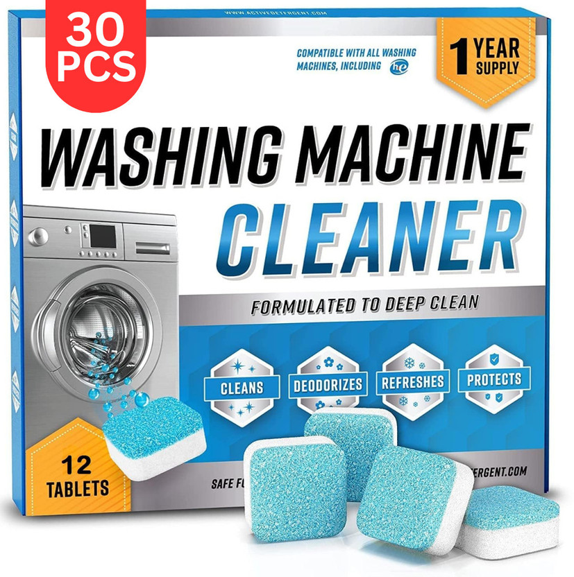 Depoff High Quality Washing Machine Deep Cleaner for Front and Top Dishwashing Detergent(30 Tablet)