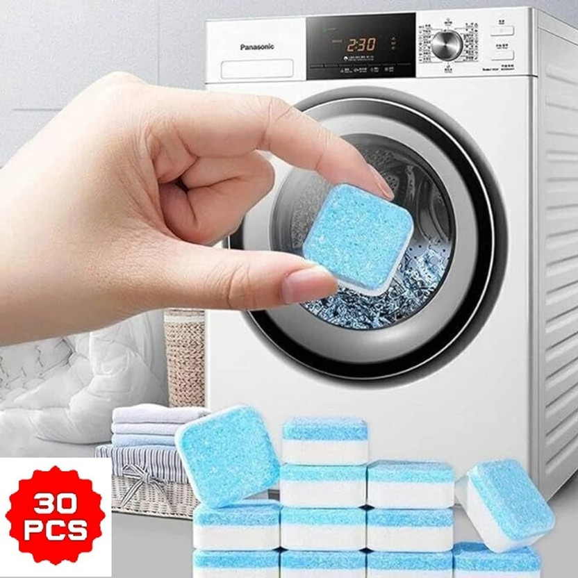 urben Wipe 30 Pcs Washing Machine Deep Cleaner for Front & Top Load Dishwashing Detergent(30 Tablet)