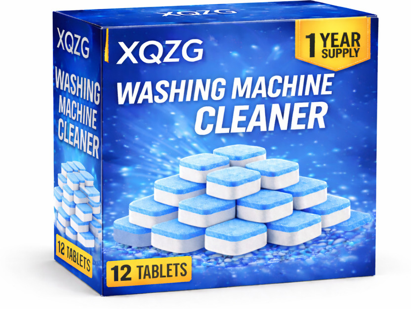 XQZG Washing Machine Cleaner Tablet for Front and Top Load Tub Clean (12 Tablets) Dishwashing Detergent(12 Tablet)