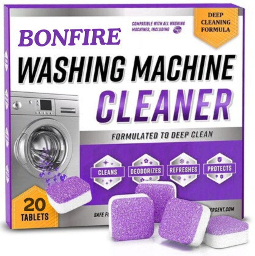 Bonfire Top/Front-loading Washing machine cleaner tablets Dishwashing Detergent(20 Tablet)