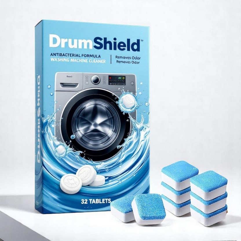 DrumShine 32 PS Washing Machine Drum wash Cleaning Tablets | Magic Clean US Dishwashing Detergent(32 Tablet)