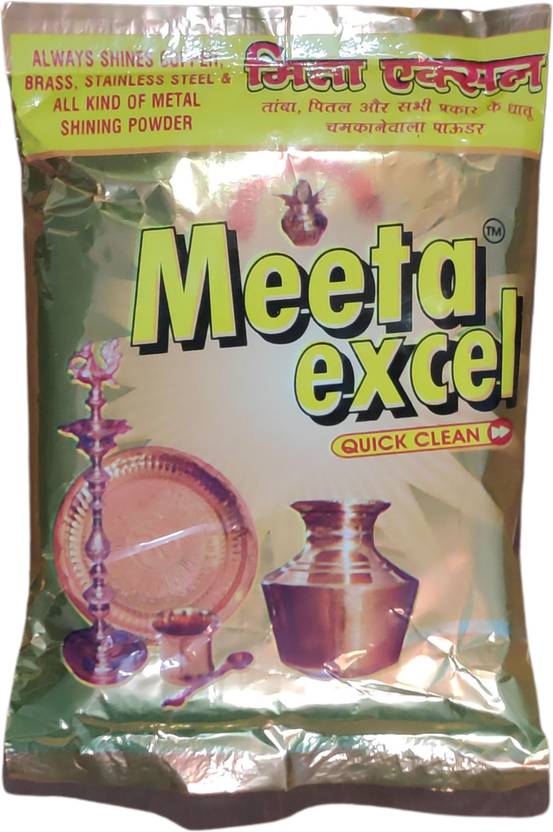meeta excel Copper Cleaning Powder 200gm Pack of 10 Dishwashing