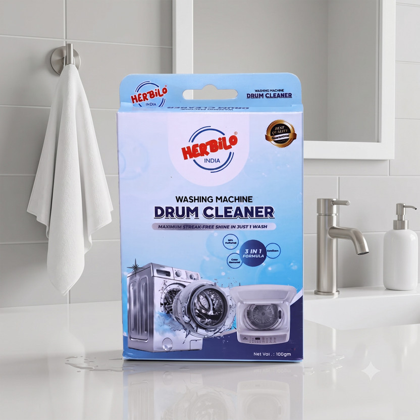Herbilo India Washing Machine Cleaner for Drum Hygiene Dishwashing Detergent(100 g)