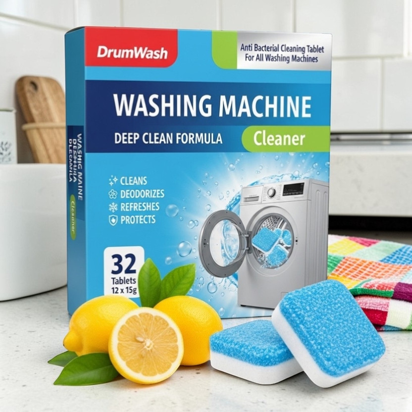 DrumWash DrumWash Drum Fresh Wash Tablets | Advanced Drum Cleaner For Front And Top Load Dishwashing Detergent(32 Tablet) - Flipkart Deal