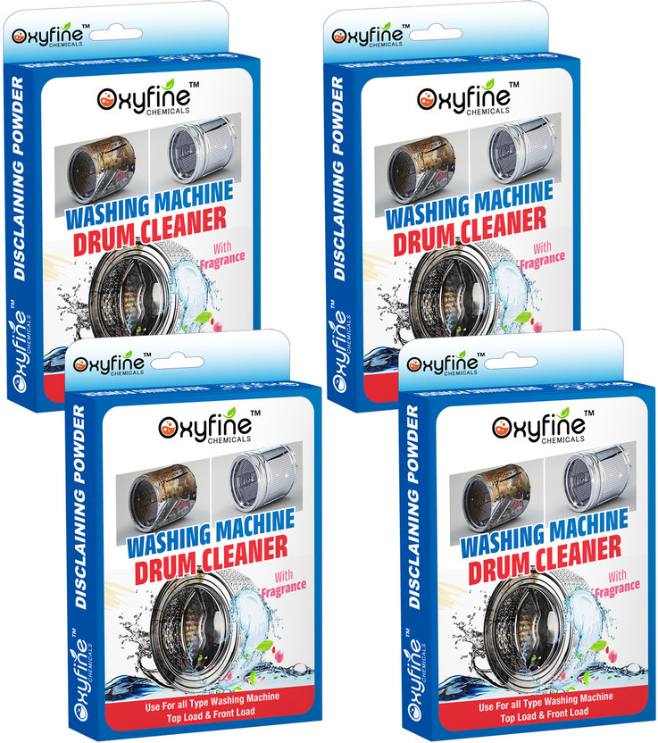 Oxyfine Chemicals Washing Machine Cleaner Descaling Powder for Top Load&Front Load Machines PACK 4 Dishwashing Detergent(400 g)
