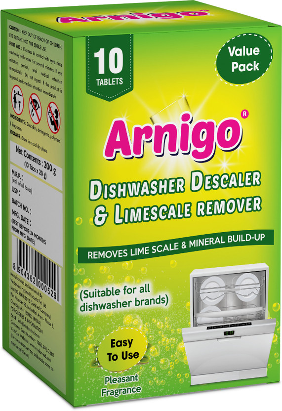 Arnigo Arnigo Dishwasher Descaler Tablets (10Pcs Pack) | Easy to Use | Descales and Cleans | Improves Performance | Made in India | Dishwashing Detergent(175 g) - Flipkart Deal