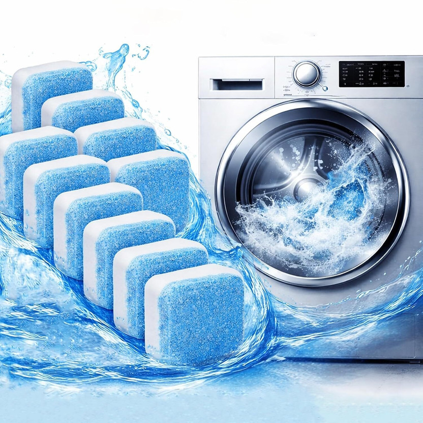 Fourty7 Washing Machine Cleaning Tablets – Deep Clean (Pack of 32) Dishwashing Detergent(32 Tablet)
